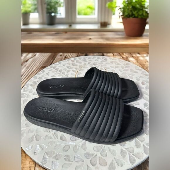 CROCS Women's Miami Slip On Slides Sandals - Picture 7 of 14